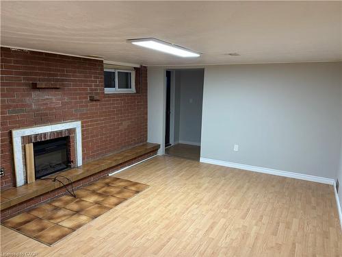 Lower-249 Federal Street, Stoney Creek, ON - Indoor With Fireplace