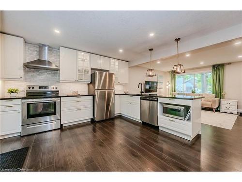 23 Mcdougall Road, Waterloo, ON - Indoor Photo Showing Kitchen With Stainless Steel Kitchen With Upgraded Kitchen