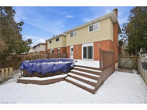 2344 Glastonbury Road, Burlington, ON - Outdoor With Above Ground Pool With Deck Patio Veranda With Exterior