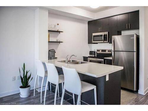 508-125 Shoreview Place, Hamilton, ON - Indoor Photo Showing Kitchen With Stainless Steel Kitchen With Double Sink
