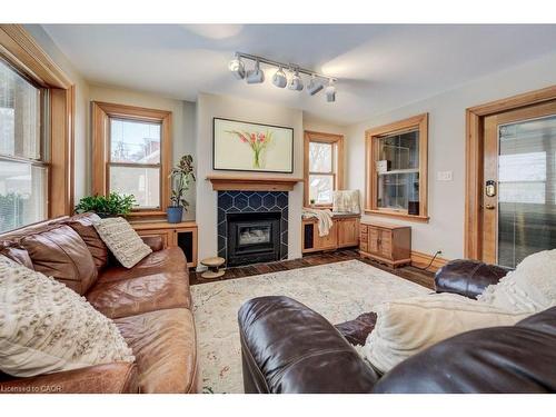 24 Manley Street, Ayr, ON - Indoor Photo Showing Living Room With Fireplace