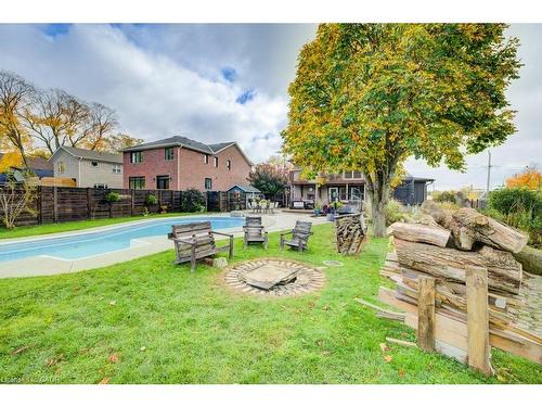 24 Manley Street, Ayr, ON - Outdoor With In Ground Pool With Backyard