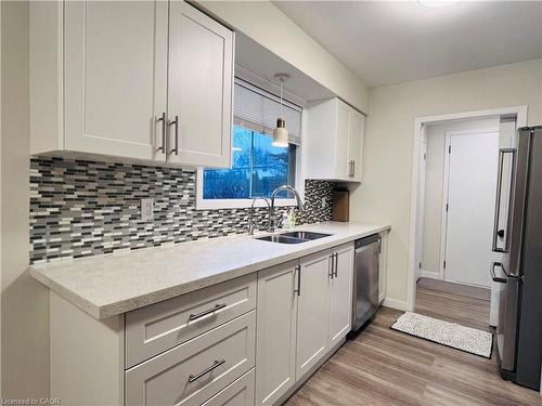 243 Appleby Line, Burlington, ON - Indoor Photo Showing Kitchen With Double Sink