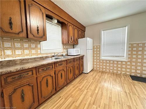 349 Whitney Avenue, Hamilton, ON - Indoor Photo Showing Kitchen With Double Sink