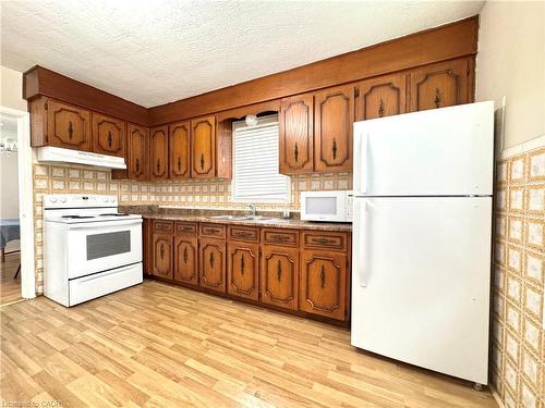 349 Whitney Avenue, Hamilton, ON - Indoor Photo Showing Kitchen With Double Sink