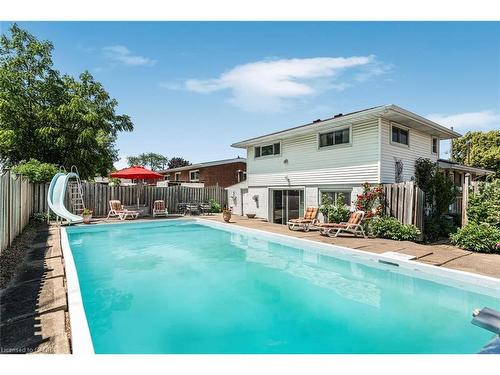 86 Ranchdale Drive, Hamilton, ON - Outdoor With In Ground Pool With Backyard
