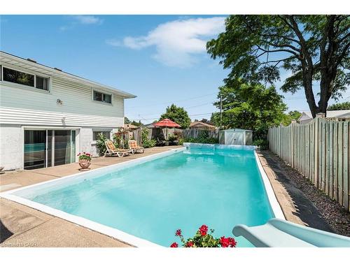 86 Ranchdale Drive, Hamilton, ON - Outdoor With In Ground Pool With Backyard