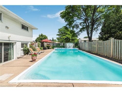 86 Ranchdale Drive, Hamilton, ON - Outdoor With In Ground Pool With Backyard