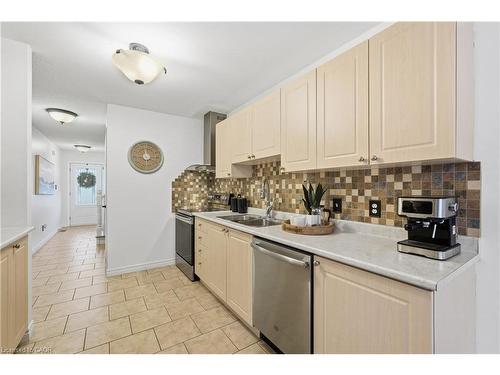 122 Vennio Lane, Hamilton, ON - Indoor Photo Showing Kitchen With Double Sink