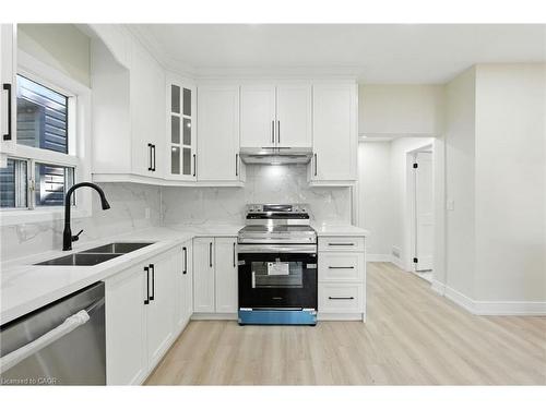 9 Alice Street, Hamilton, ON - Indoor Photo Showing Kitchen With Double Sink With Upgraded Kitchen