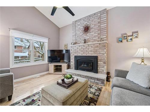 14 Bitzer Court, Cambridge, ON - Indoor Photo Showing Living Room With Fireplace