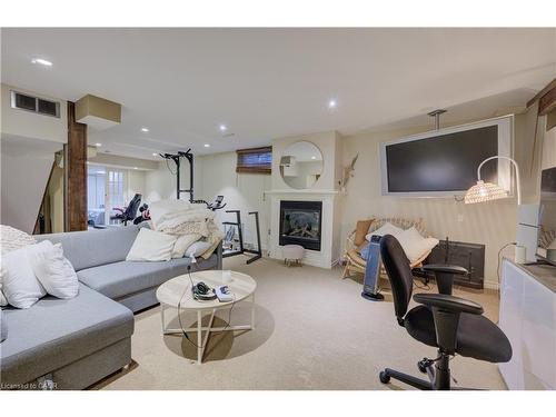 600 Highvalley Road, Ancaster, ON - Indoor Photo Showing Living Room With Fireplace