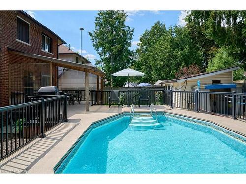 120 Wood Street, Kitchener, ON - Outdoor With In Ground Pool With Deck Patio Veranda With Exterior