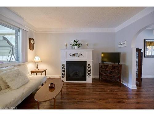 120 Wood Street, Kitchener, ON - Indoor Photo Showing Living Room With Fireplace