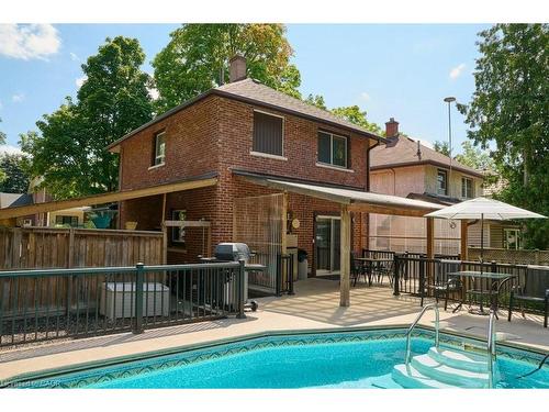 120 Wood Street, Kitchener, ON - Outdoor With In Ground Pool With Deck Patio Veranda
