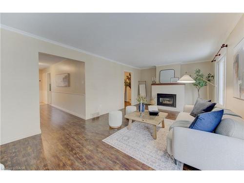 F-88 Mcdougall Road, Waterloo, ON - Indoor Photo Showing Living Room With Fireplace