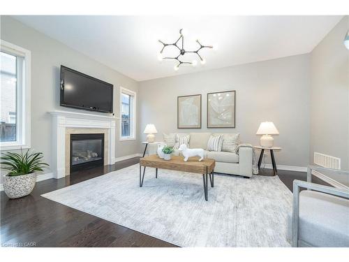 19 Mcknight Avenue, Waterdown, ON - Indoor Photo Showing Living Room With Fireplace