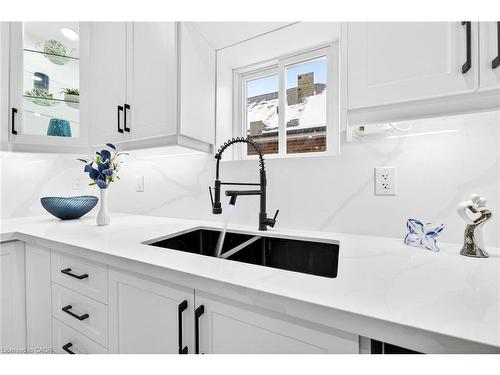 150 Brucedale Avenue E, Hamilton, ON - Indoor Photo Showing Kitchen With Double Sink