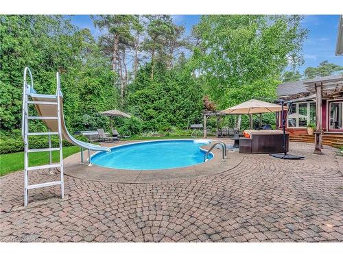 22 Deerpath Court, Cambridge, ON - Outdoor With In Ground Pool With Backyard