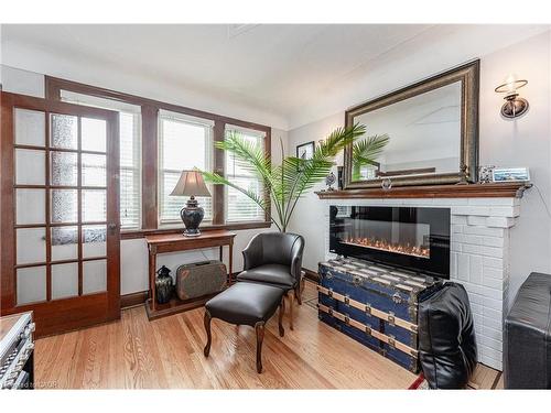 131 Adeline Avenue, Hamilton, ON - Indoor With Fireplace
