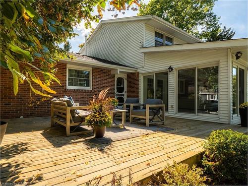 296 Edgehill Drive, Kitchener, ON - Outdoor With Deck Patio Veranda