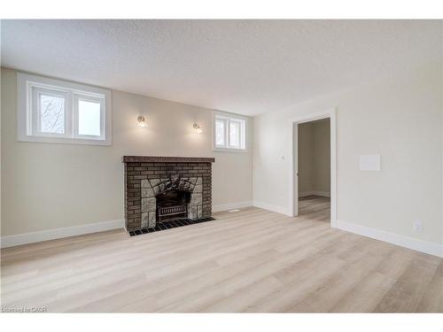 155 Wellington Street N, Kitchener, ON - Indoor Photo Showing Living Room With Fireplace
