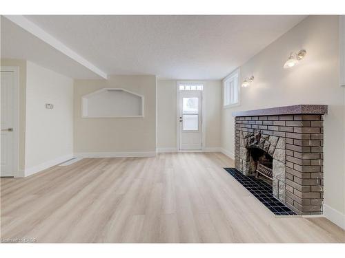 155 Wellington Street N, Kitchener, ON - Indoor Photo Showing Living Room With Fireplace