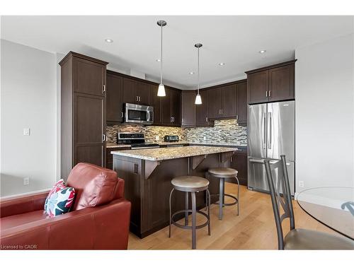 706-223 Erb Street W, Waterloo, ON - Indoor Photo Showing Kitchen With Stainless Steel Kitchen With Upgraded Kitchen