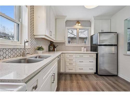 56 John Street W, Waterloo, ON - Indoor Photo Showing Kitchen With Double Sink