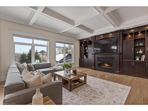 86 Canters Close, Kitchener, ON - Indoor Photo Showing Living Room With Fireplace