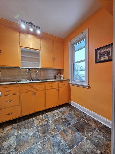 379 St. Leger Street, Kitchener, ON - Indoor Photo Showing Kitchen With Double Sink