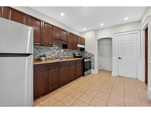 84 Ray Street S, Hamilton, ON - Indoor Photo Showing Kitchen With Double Sink