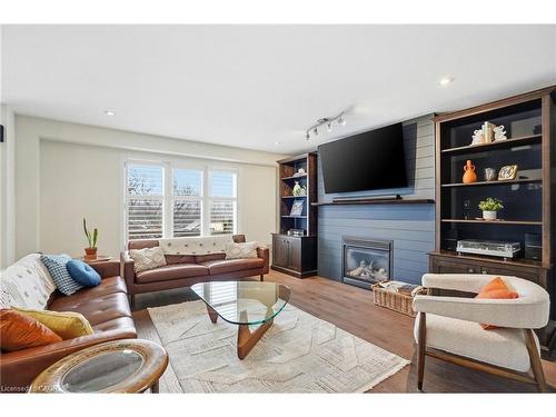 75 Etherington Crescent, Binbrook, ON - Indoor Photo Showing Living Room With Fireplace