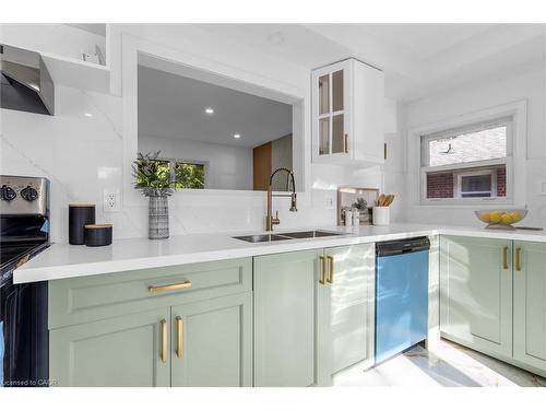 39 Grandfield Street, Hamilton, ON - Indoor Photo Showing Kitchen With Double Sink