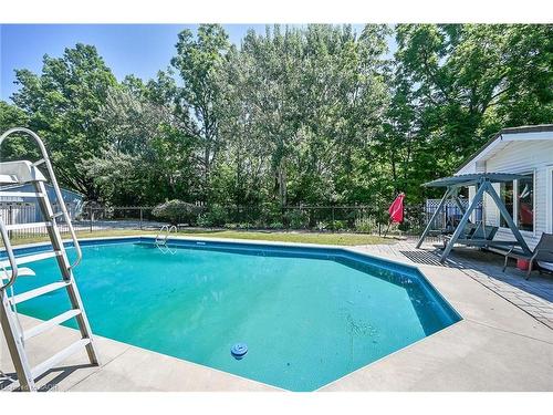 94 Sutherland Street W, Caledonia, ON - Outdoor With In Ground Pool With Backyard