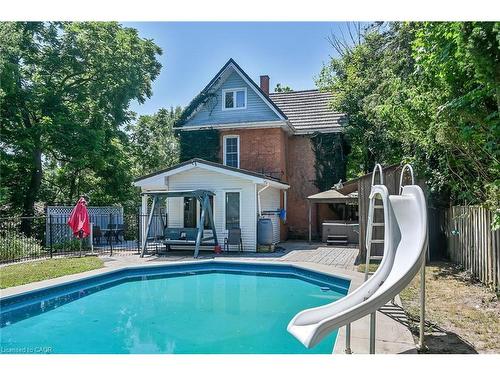 94 Sutherland Street W, Caledonia, ON - Outdoor With In Ground Pool