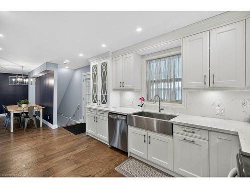 2 Sylvia Avenue, Hamilton, ON - Indoor Photo Showing Kitchen With Double Sink With Upgraded Kitchen