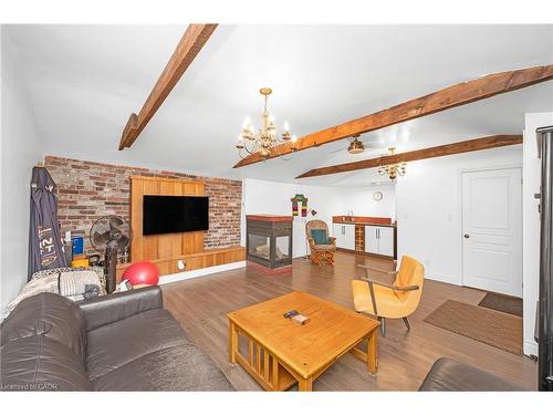 7 Foster Street, Hamilton, ON - Indoor Photo Showing Living Room With Fireplace