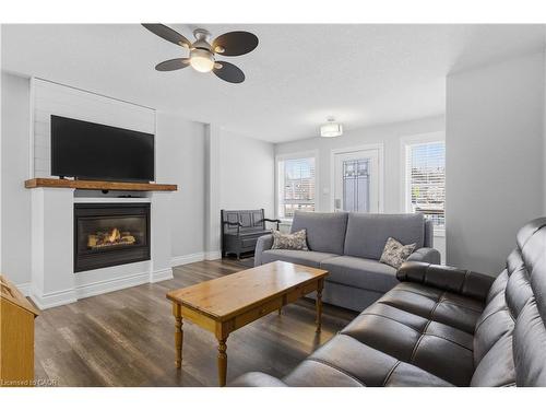 358 Clifton Road, Kitchener, ON - Indoor Photo Showing Living Room With Fireplace