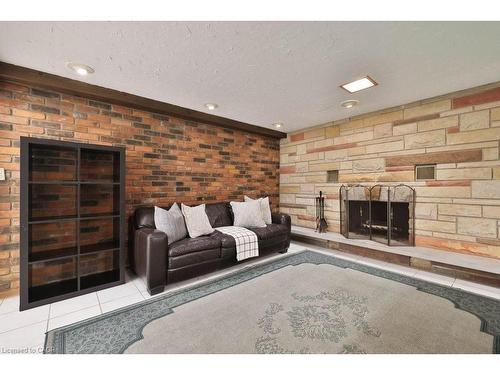 156 Rainbow Drive, Hamilton, ON - Indoor With Fireplace
