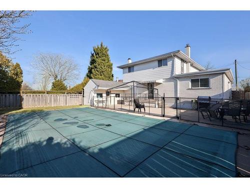 156 Rainbow Drive, Hamilton, ON - Outdoor With In Ground Pool With Deck Patio Veranda