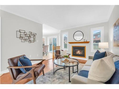 91 Samuel Crescent, Georgetown, ON - Indoor Photo Showing Living Room With Fireplace