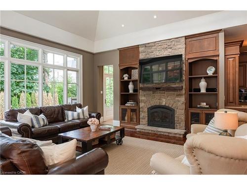 38 Shorewood Place, Oakville, ON - Indoor Photo Showing Living Room With Fireplace