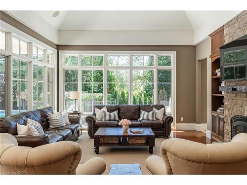 38 Shorewood Place, Oakville, ON - Indoor Photo Showing Living Room With Fireplace