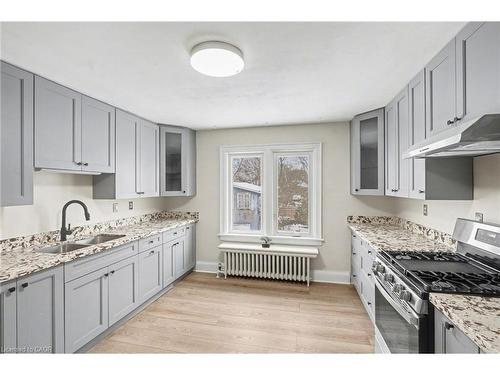 218 Weber Street E, Kitchener, ON - Indoor Photo Showing Living Room With Fireplace
