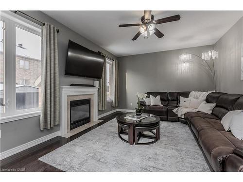 3322 Stoneware Road, Burlington, ON - Indoor Photo Showing Living Room With Fireplace