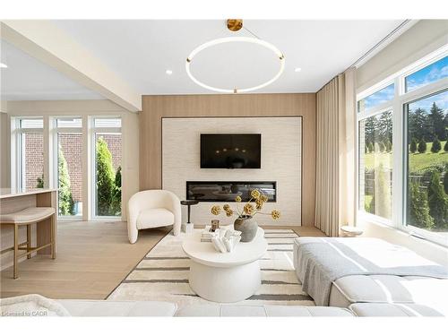 452 Westhaven Street, Waterloo, ON - Indoor With Fireplace