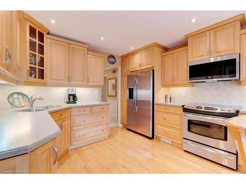 2251 Mansfield Drive, Burlington, ON - Indoor Photo Showing Kitchen With Double Sink