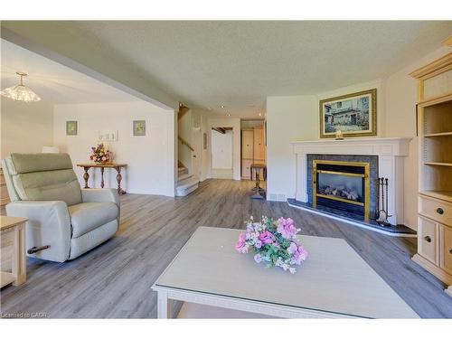 430 Caryndale Drive, Kitchener, ON - Indoor Photo Showing Living Room With Fireplace