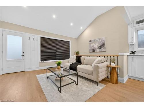 156 Walter Avenue N, Hamilton, ON - Indoor Photo Showing Living Room With Fireplace